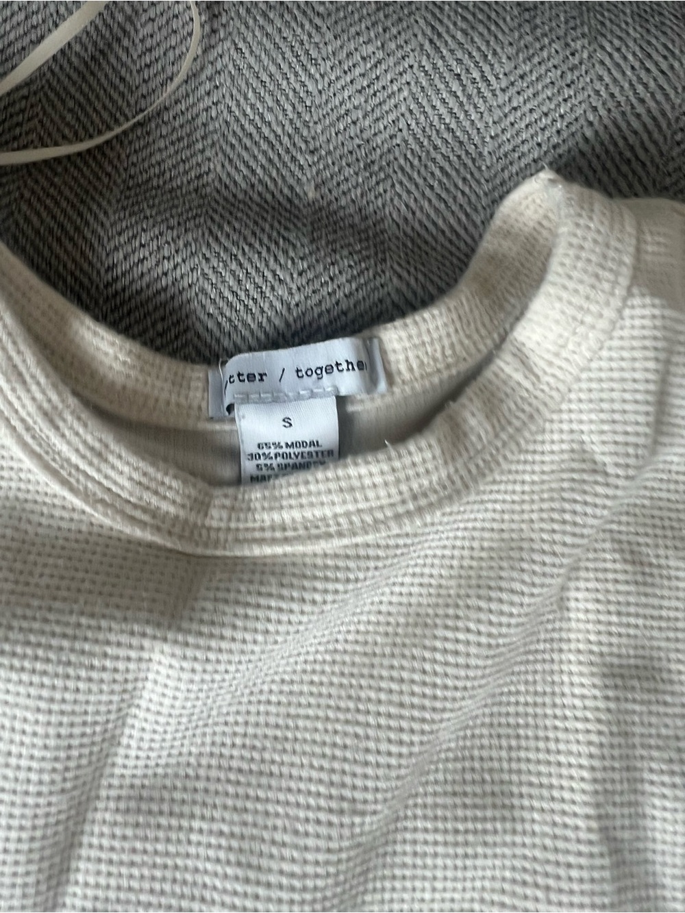Cream Short Sleeve Set - Picture 2 of 3